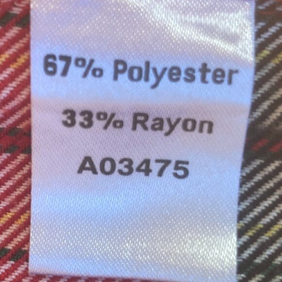 SZ 12P Red & Black plaid pleated midi skirt classic academia preppy - Picture 6 of 8